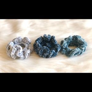 Handmade Velvet Scrunchie Bunch—Don’t Be Blue